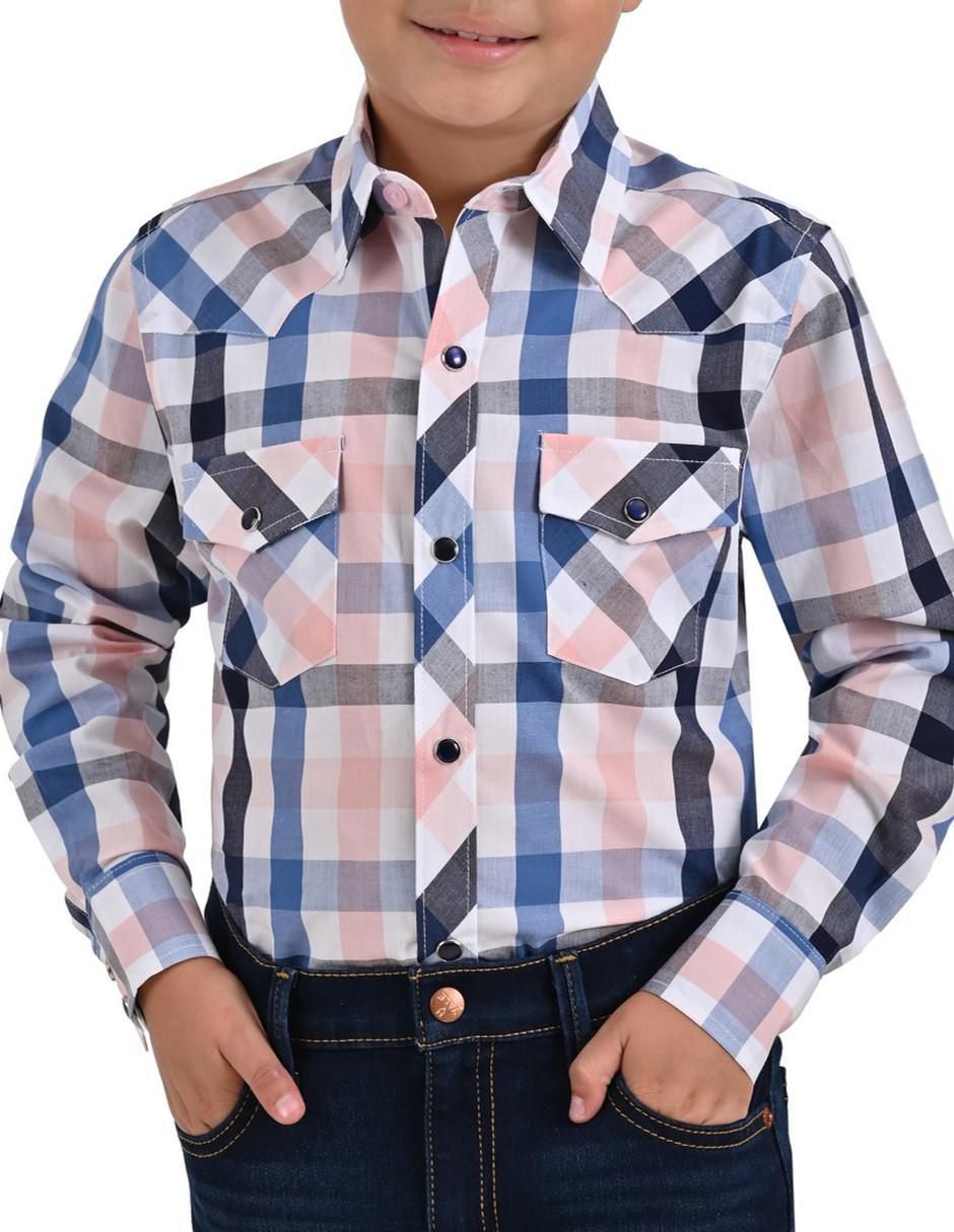 Camisa casual manga larga para niño Camisa casual manga larga para niño