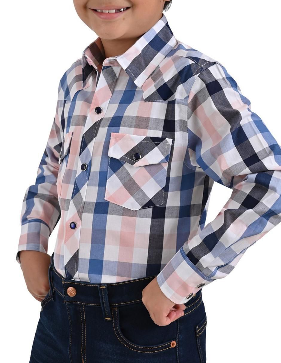 Camisa casual manga larga para niño 3