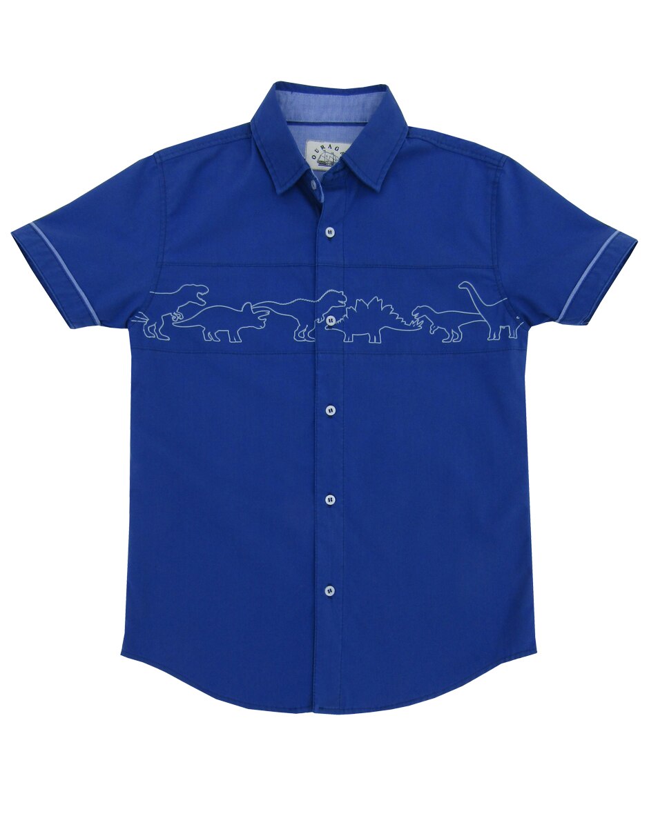 Camisa casual de algodón manga corta para niño 1