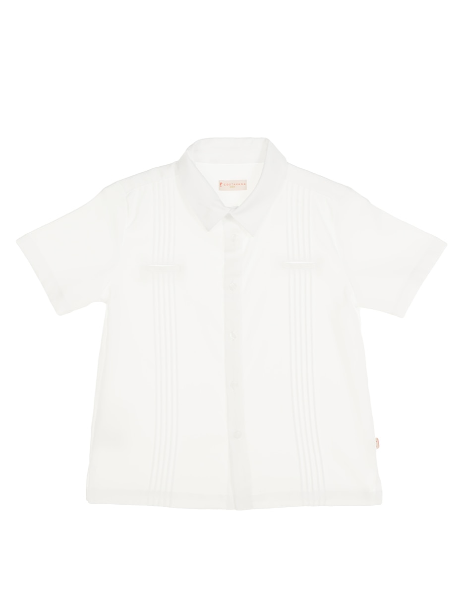 Guayabera manga corta para niño
