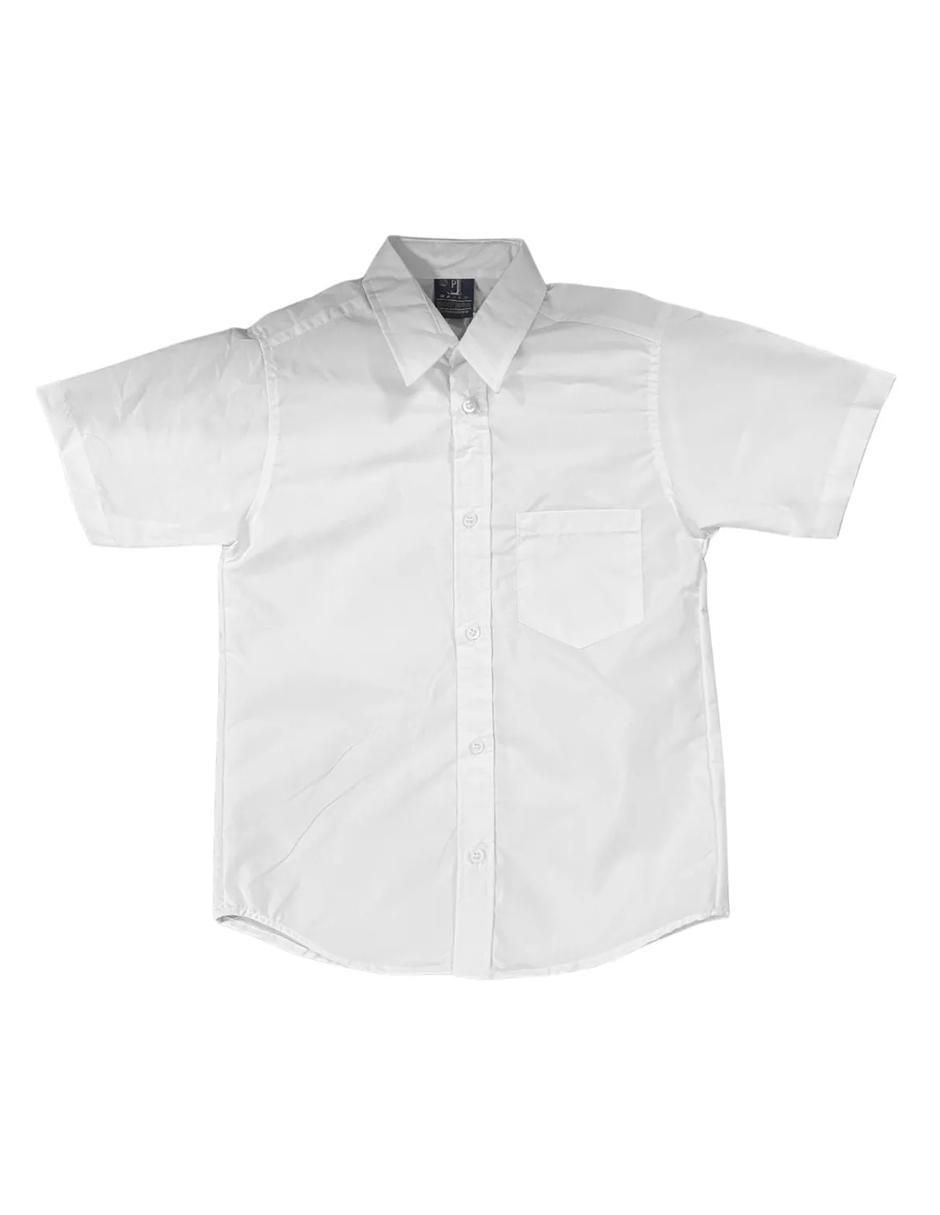 Camisa escolar de algodón manga corta para niño 2