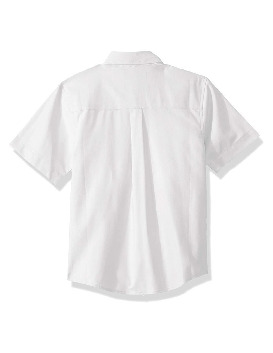 Camisa escolar de algodón manga corta para niño 4