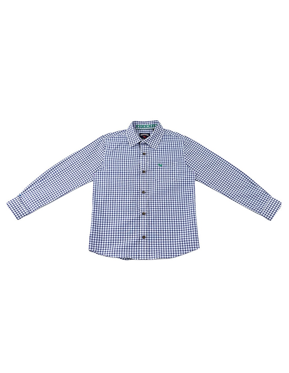 Camisa casual Enok de algodón manga larga para niño 1