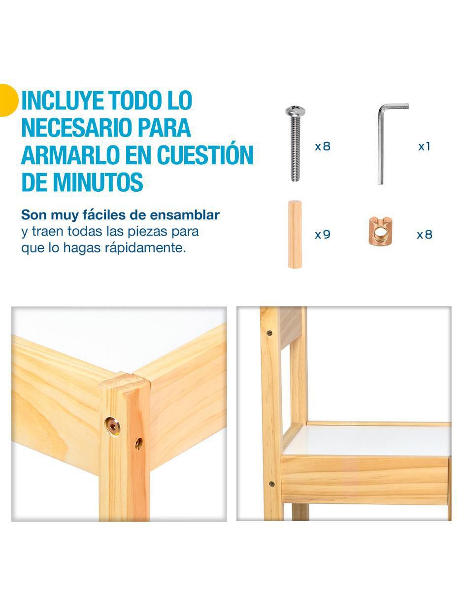 Silla 2 piezas de madera 5