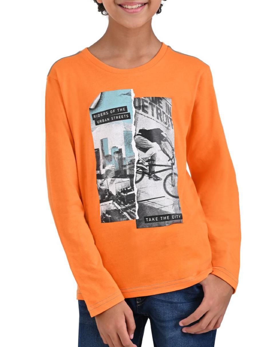 Playera manga larga para niño Playera manga larga para niño