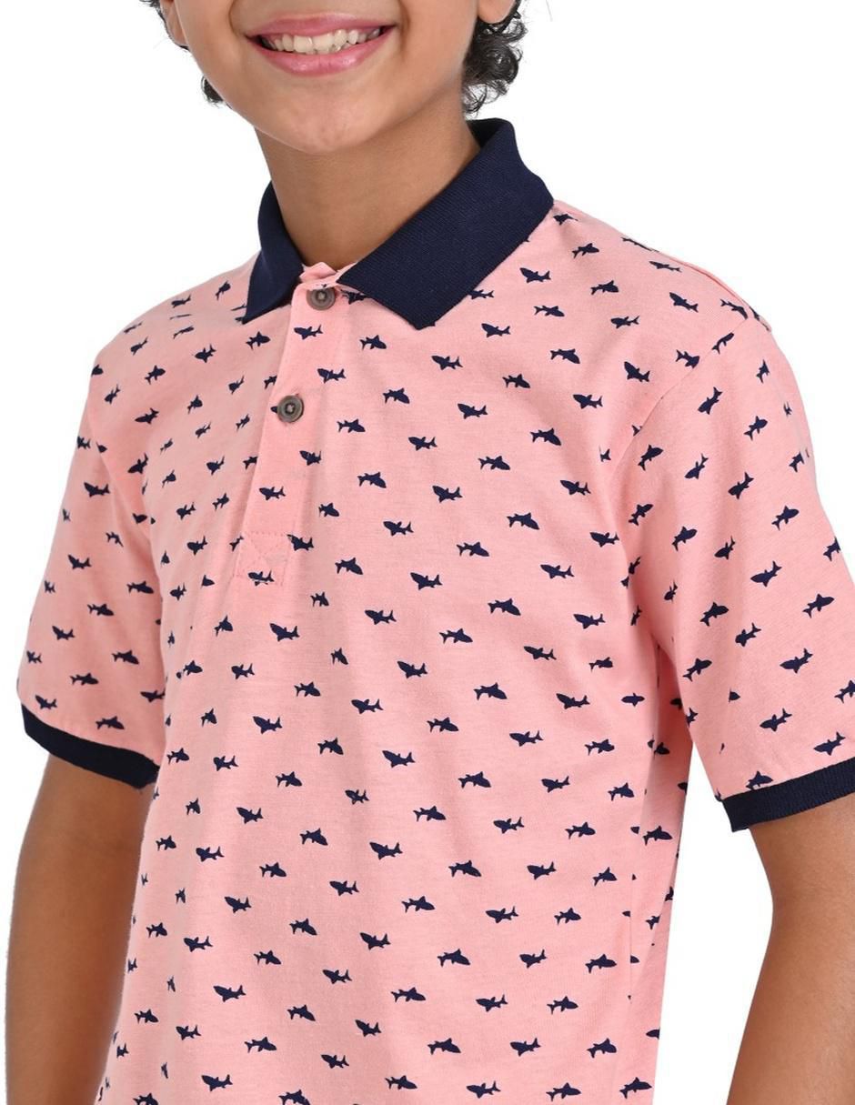 Playera tipo polo / set playera tipo polo yale otoño - invierno "de" poliéster "para" niño