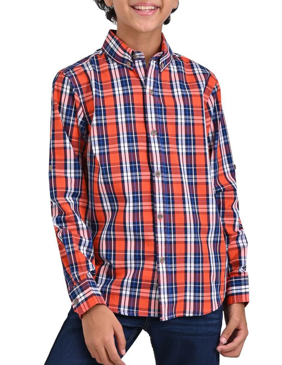 Camisa casual Yale de algodon manga larga para nino Suburbia