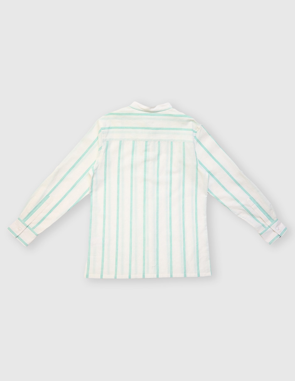 Camisa casual de algodón manga larga para niño 2