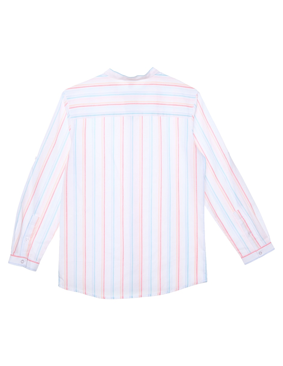 Camisa casual de algodón manga larga para niño 2