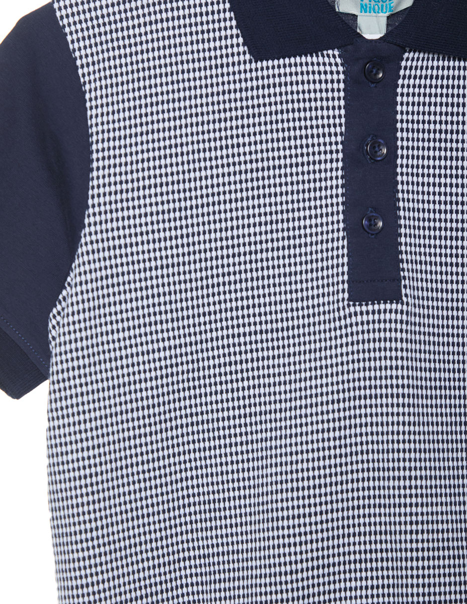 Playera tipo polo de algodón para niño 3
