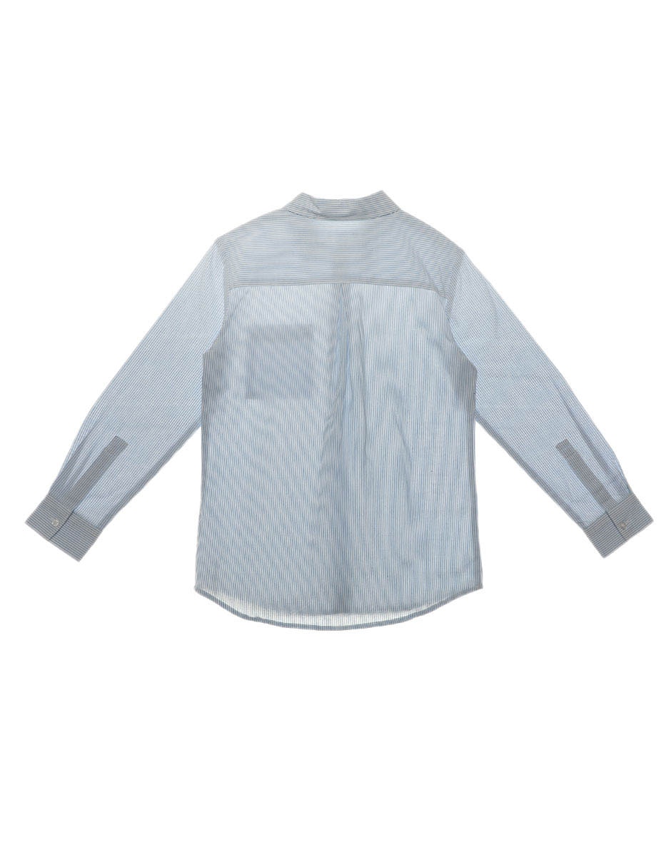 Camisa de vestir de algodón manga larga para niño 2