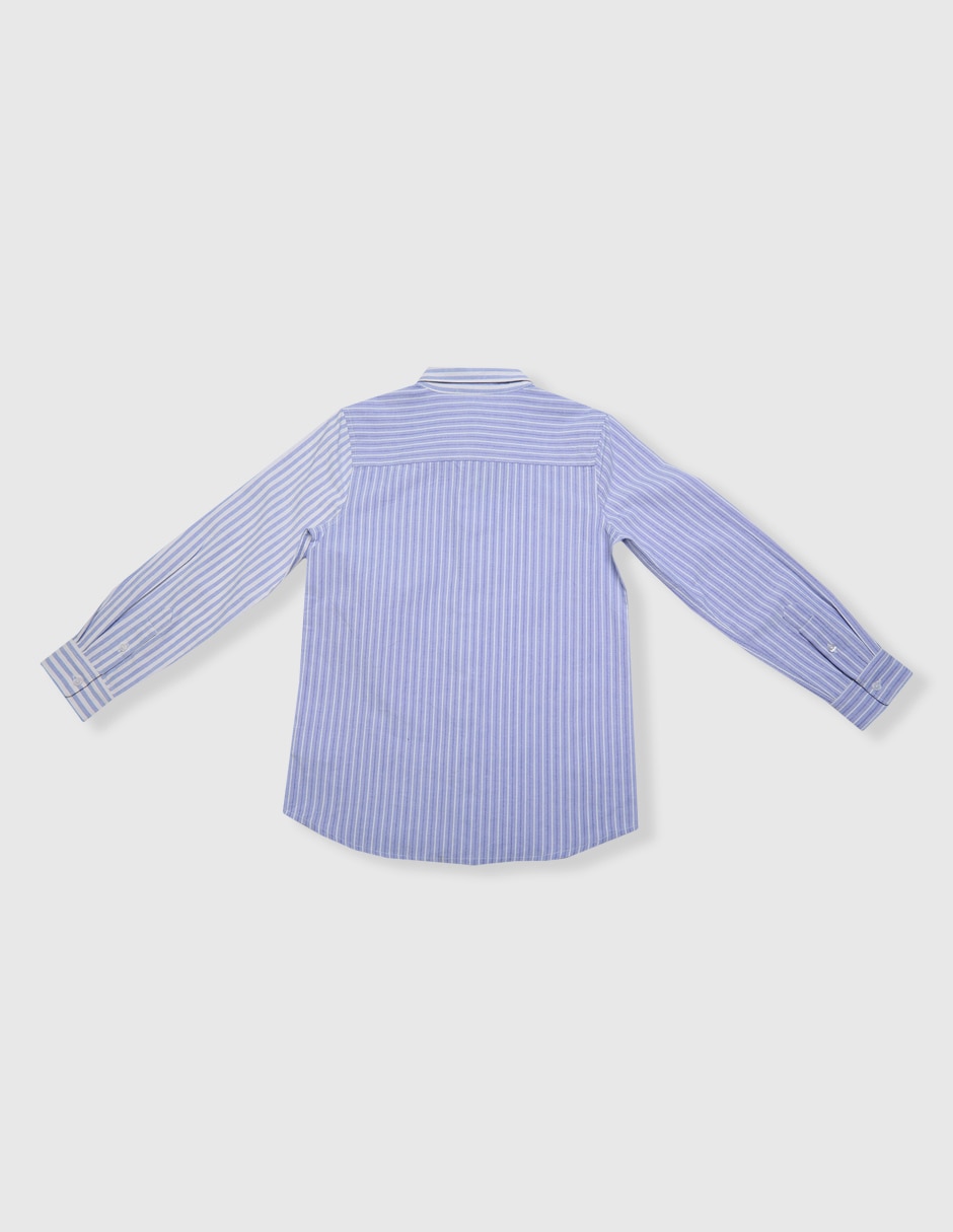 Camisa casual de algodón manga larga para niño 2