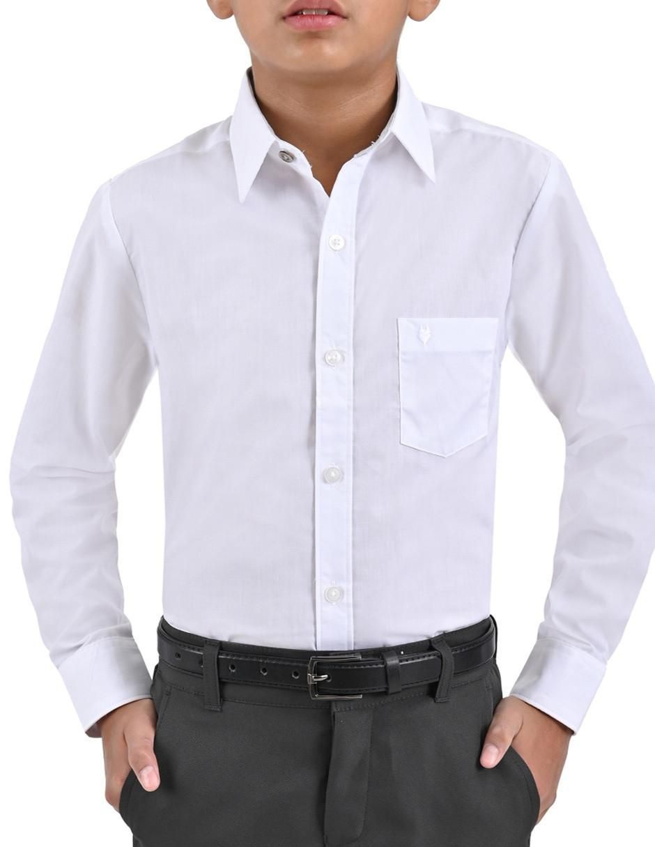 Camisa casual de algodón manga larga para niño Camisa casual de algodón manga larga para niño