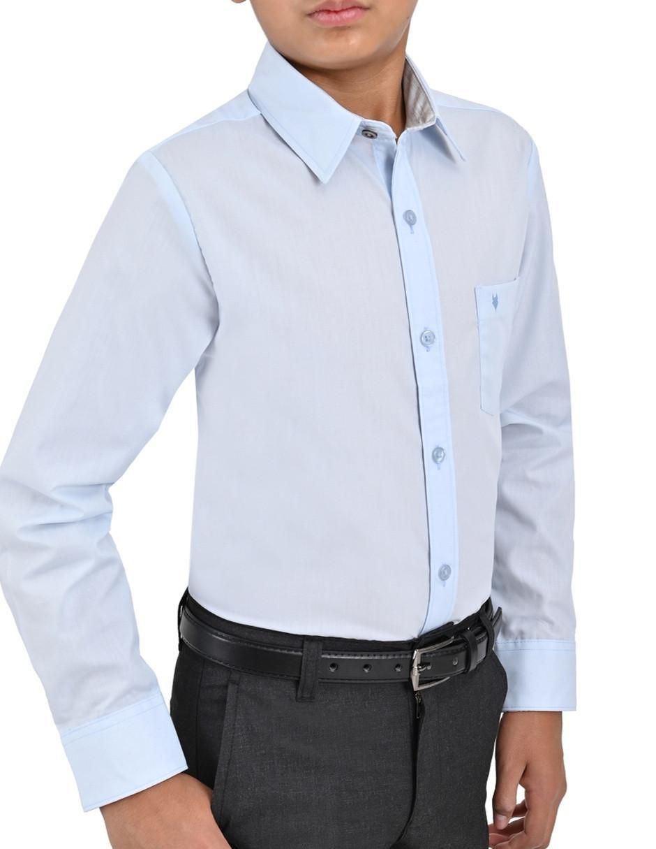 Camisa casual de algodón manga larga para niño