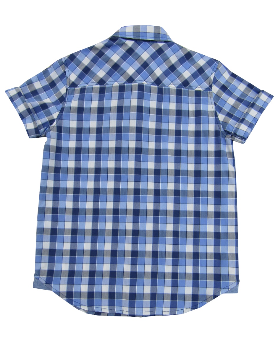 Camisa casual de algodón manga corta para niño 3