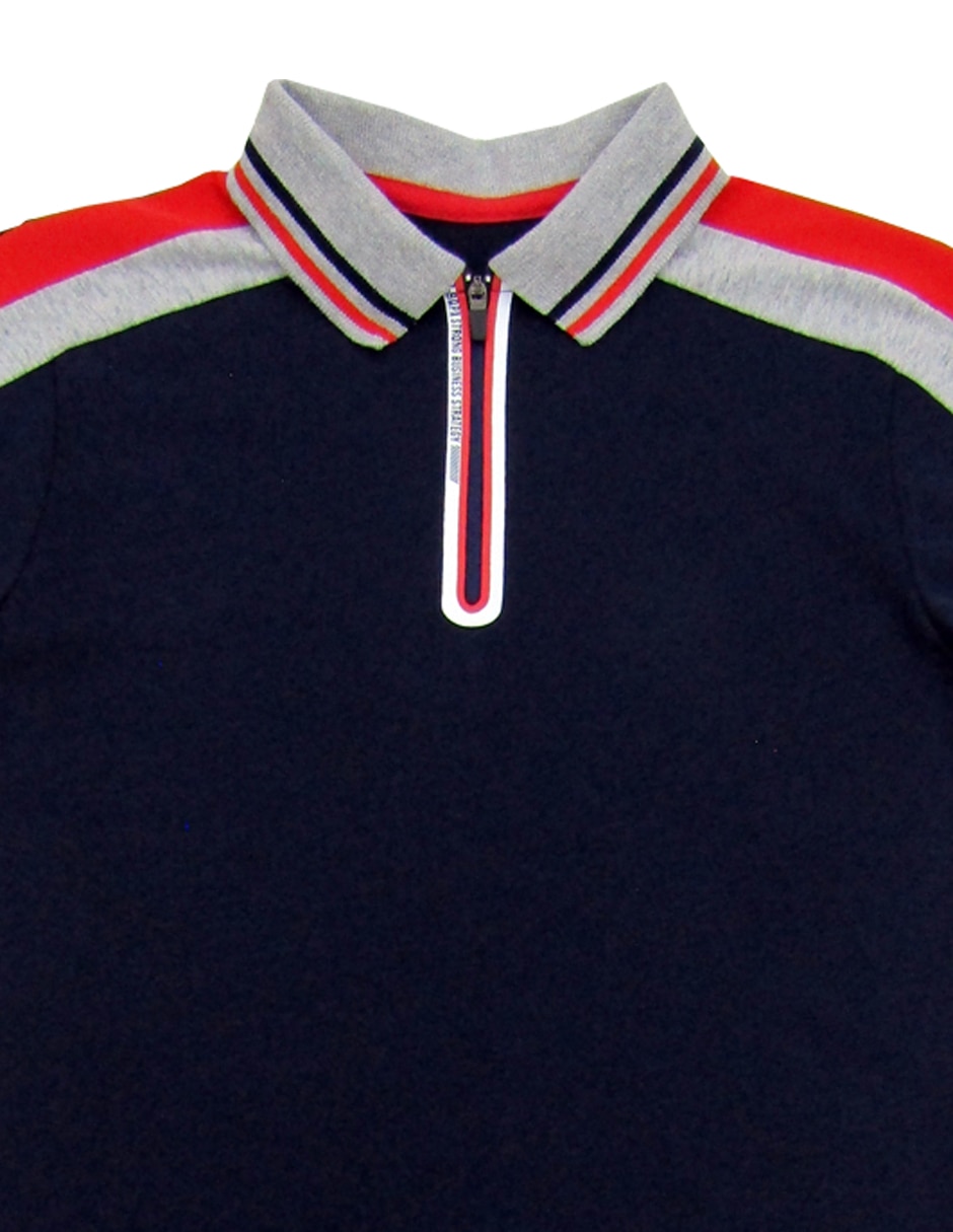 Playera tipo polo de algodón para niño 2