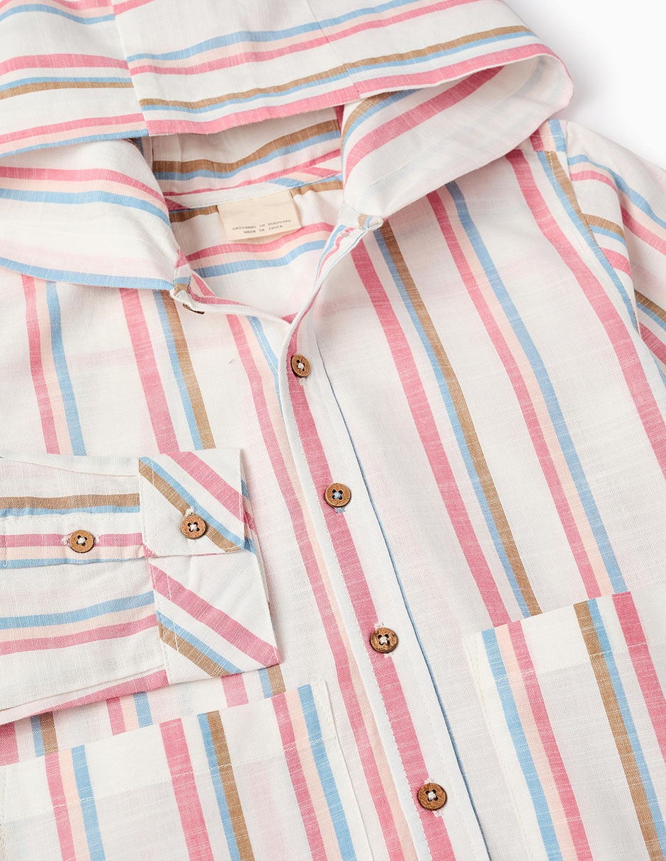 Camisa casual de algodón manga larga para niño 3
