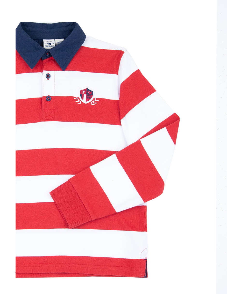 Playera tipo polo Catriel de algodón para niño 3