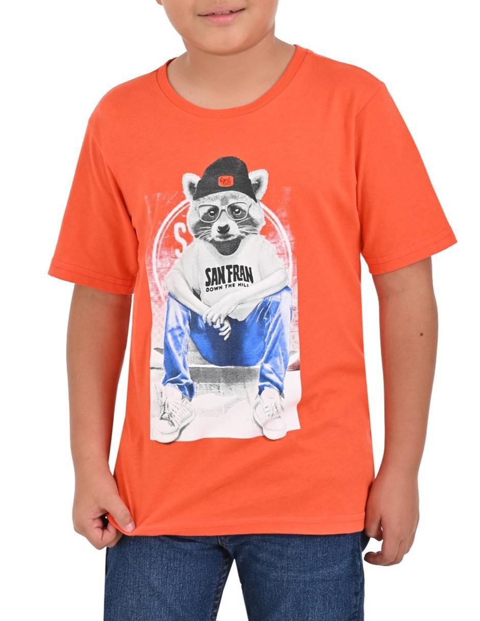 Playera manga corta para niño