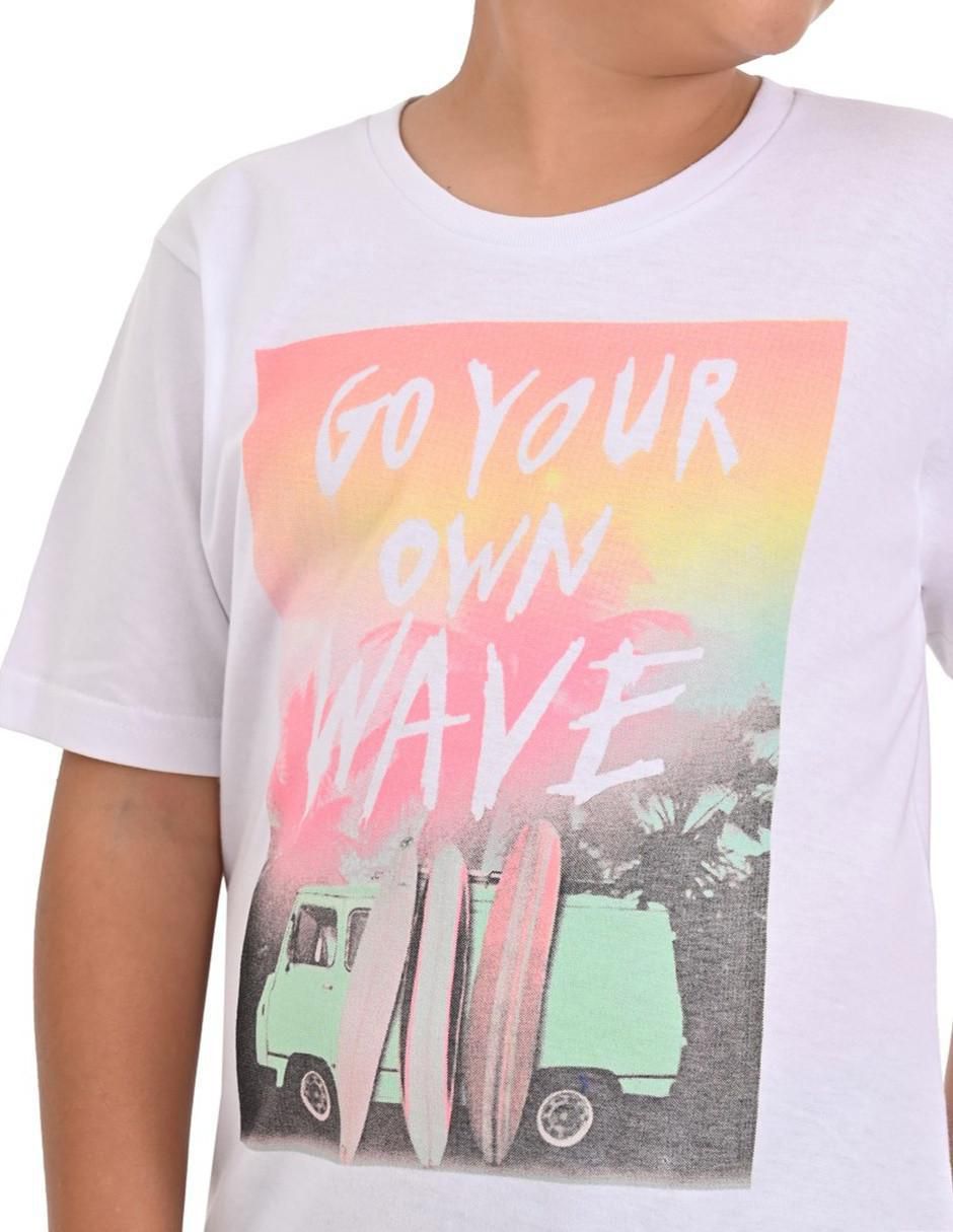 Playera manga corta para niño 4