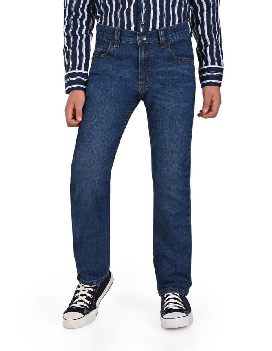 Jeans slim lavado medio para niño