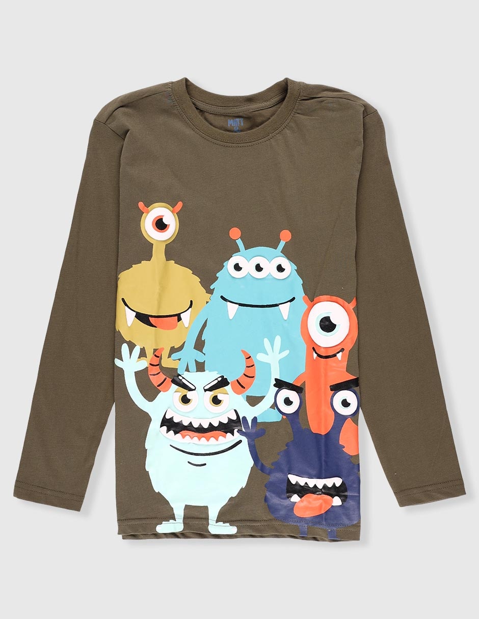 Playera Matt & manga larga para niño Playera Matt & manga larga para niño