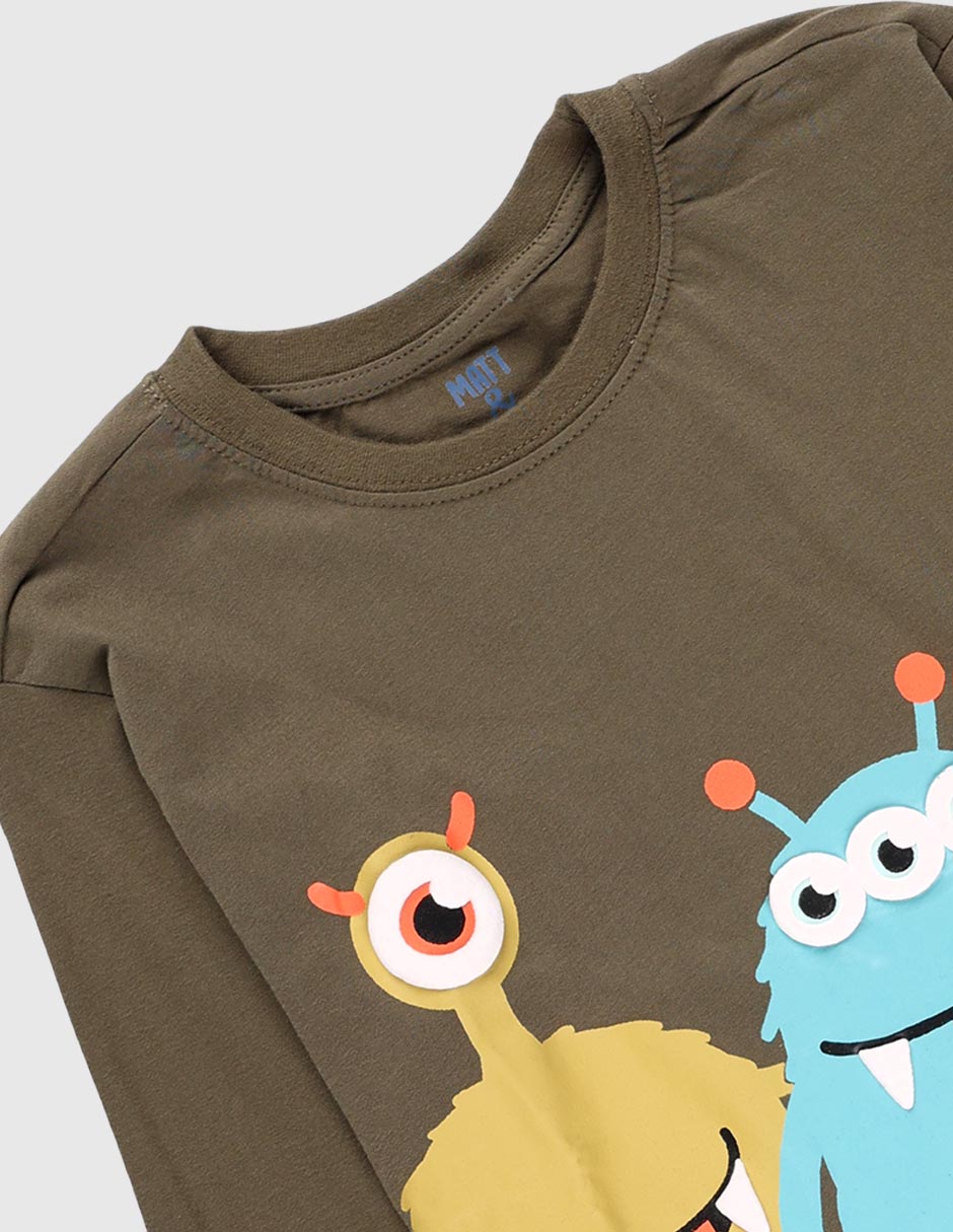 Playera Matt & manga larga para niño 4