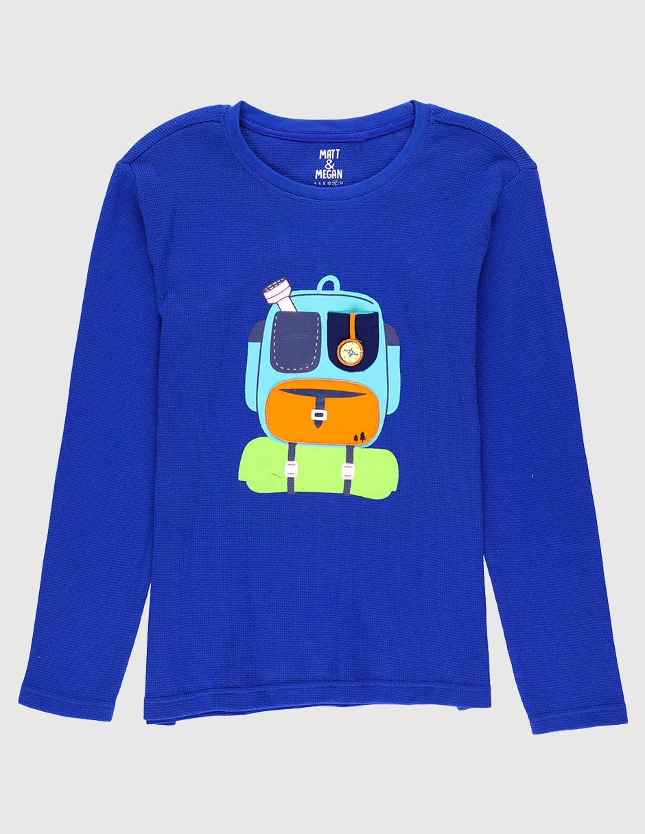 Playera Matt & manga larga para niño