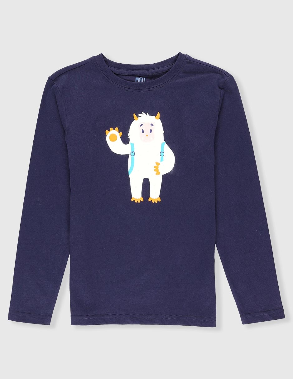 Playera Matt & manga larga para niño