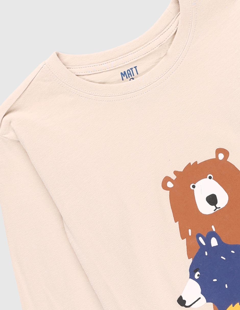 Playera manga larga para niño 3