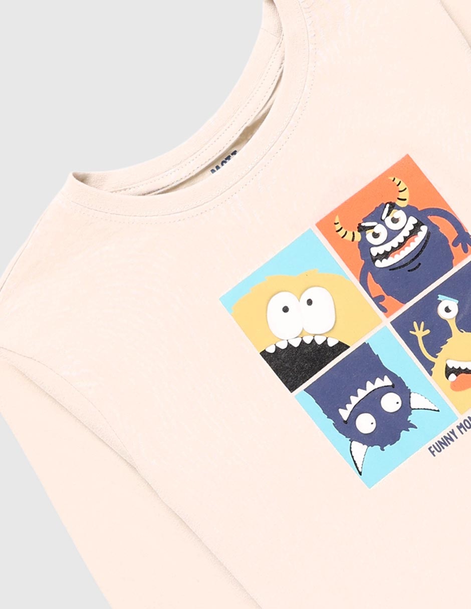 Playera Matt & Megan manga larga para niño