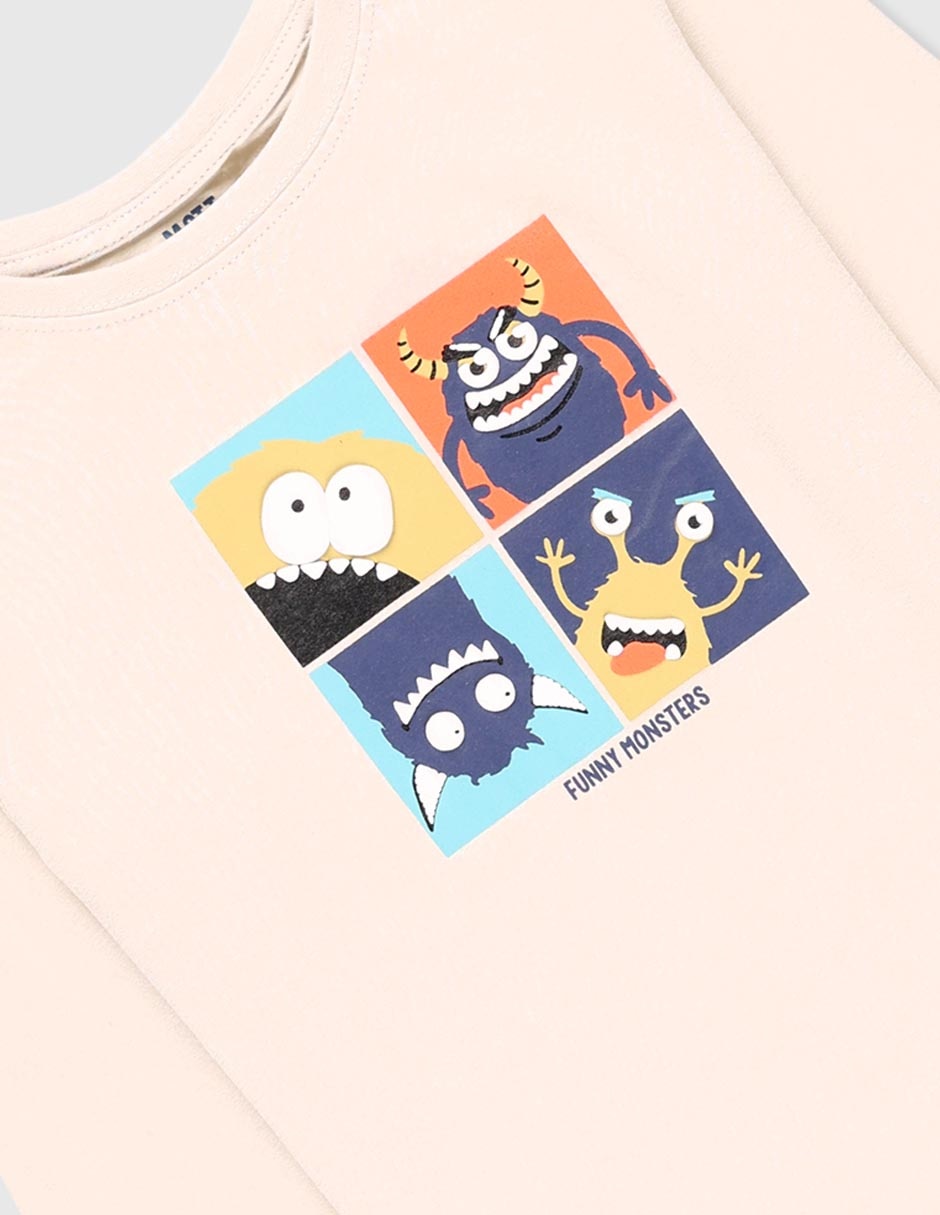 Playera Matt & Megan manga larga para niño