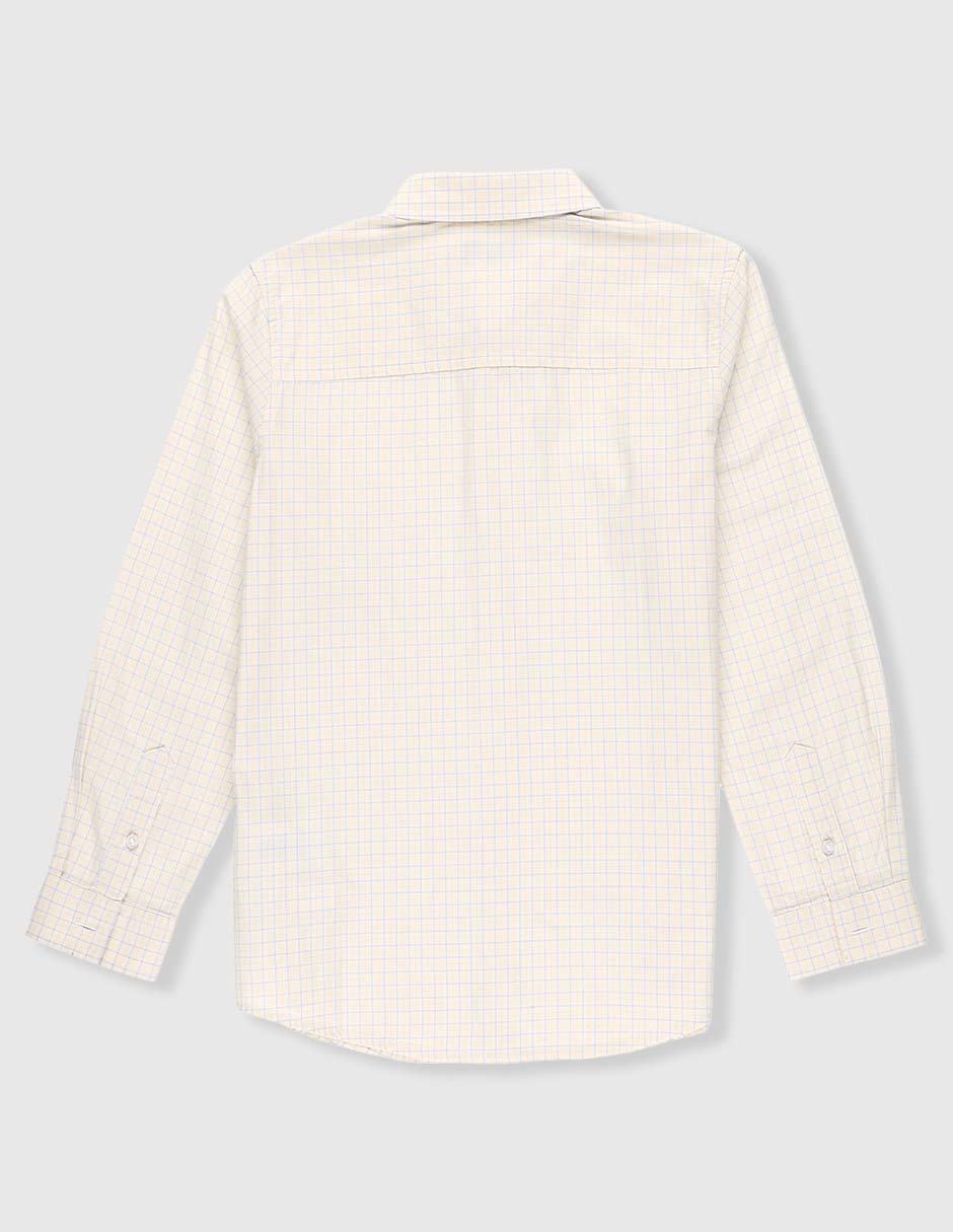 Camisa de vestir de algodón manga larga para niño 2