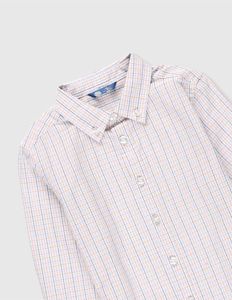 Camisa de vestir de algodón manga larga para niño 3