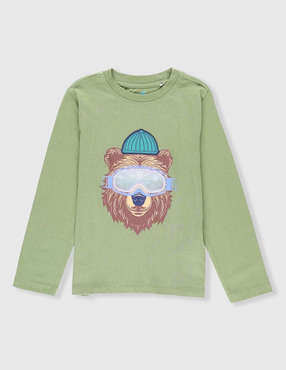 Playera manga larga para niño Playera manga larga para niño