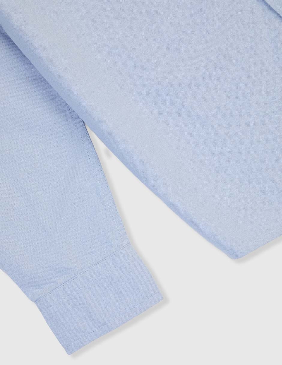 Camisa casual de algodón manga larga para niño 5
