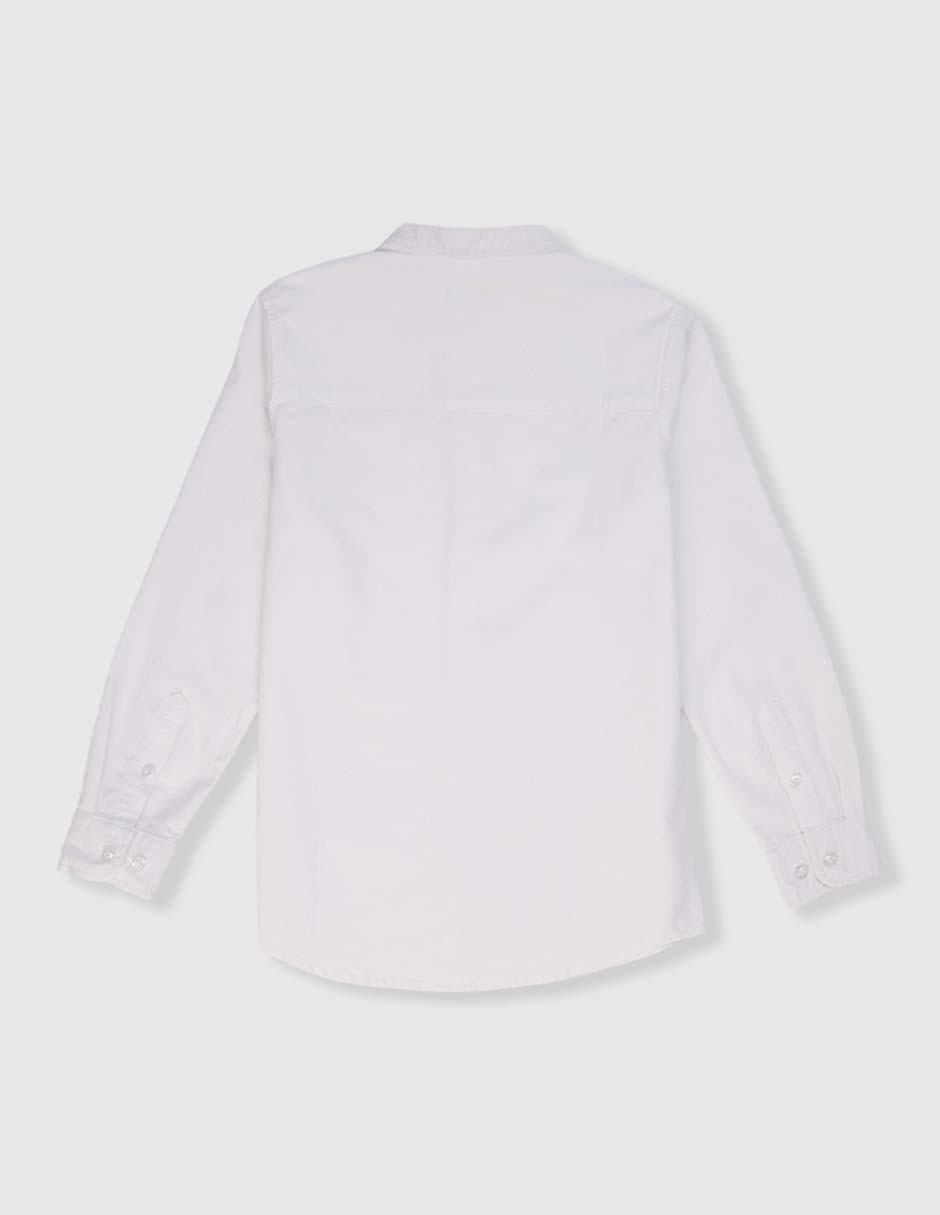 Camisa de vestir Piquenique de algodón manga larga para niño 6