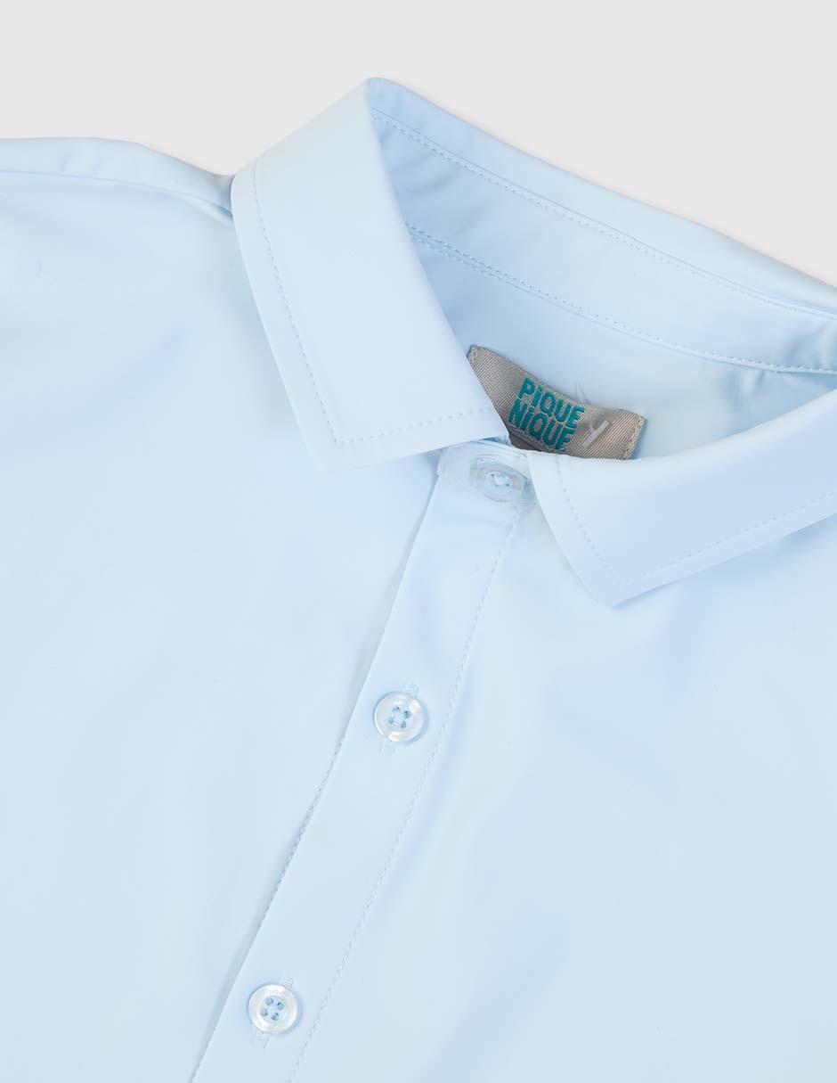 Camisa de vestir de algodón manga larga para niño 3