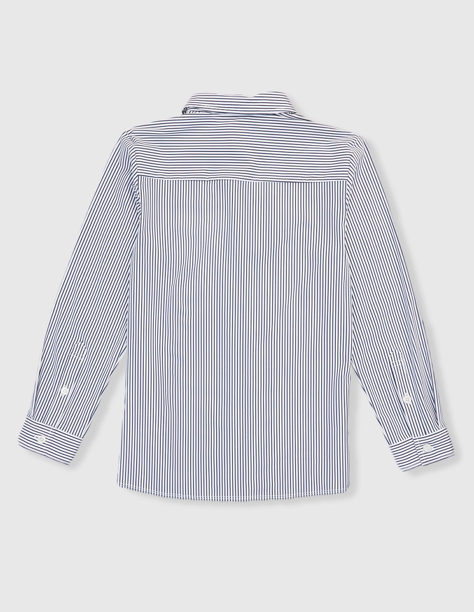 Camisa de vestir de algodón manga larga para niño 2
