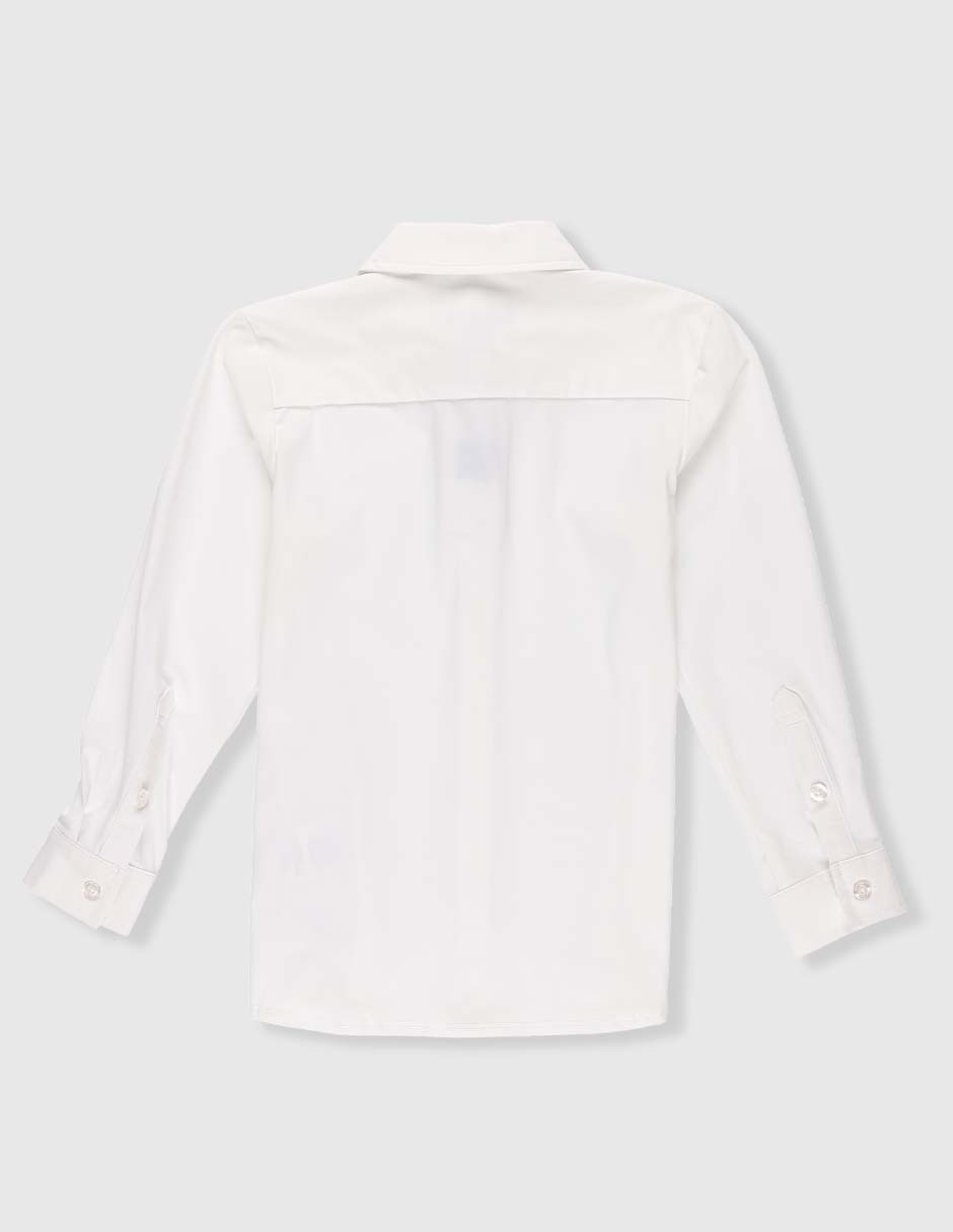 Camisa de vestir de algodón manga larga para niño 2