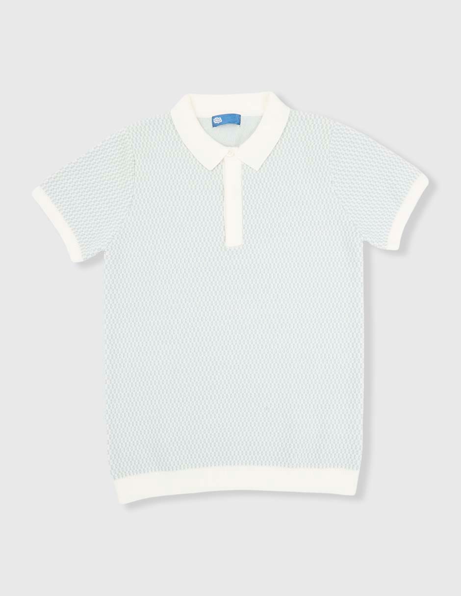 Playera tipo polo para niño