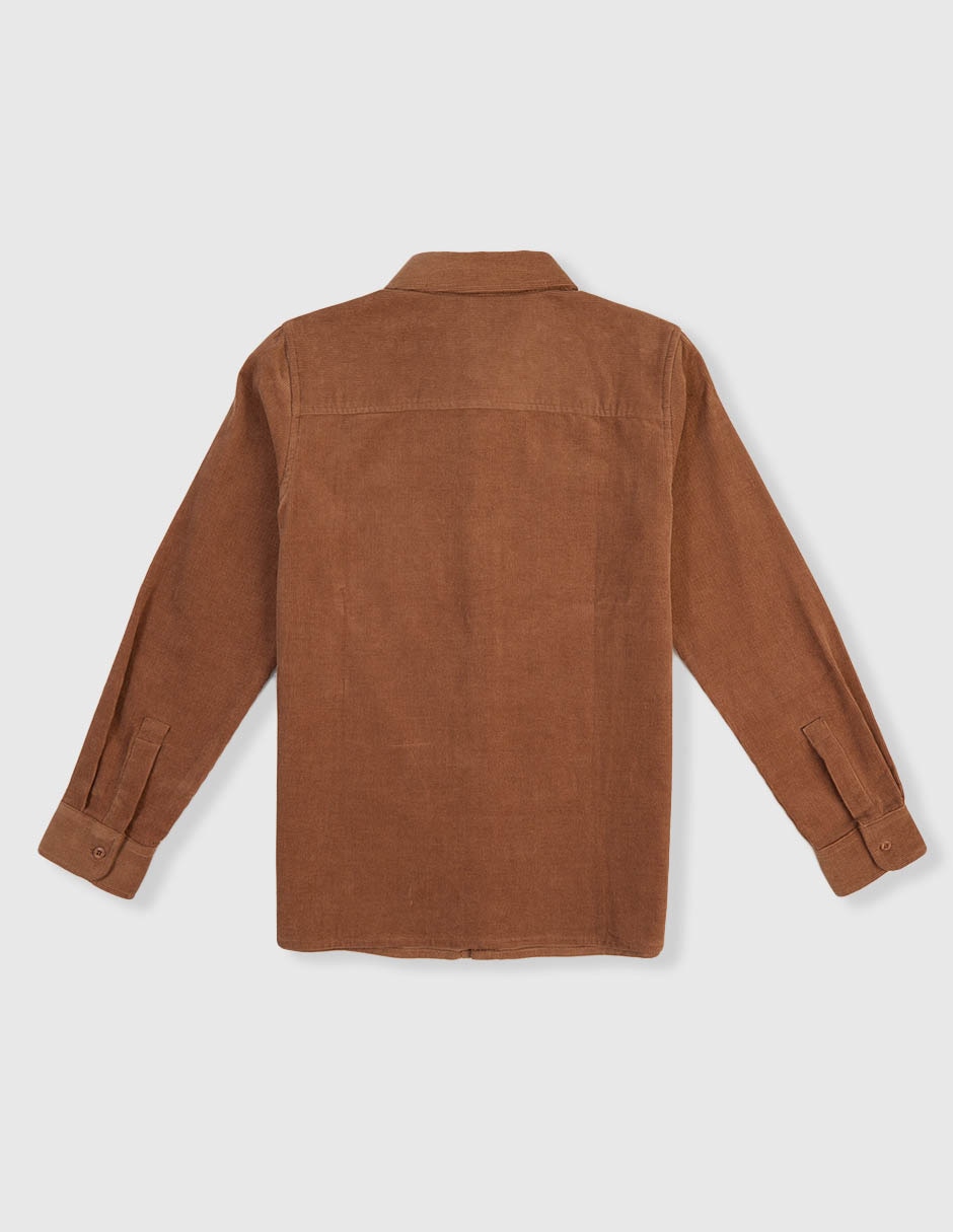 Camisa casual de algodón manga larga para niño 2