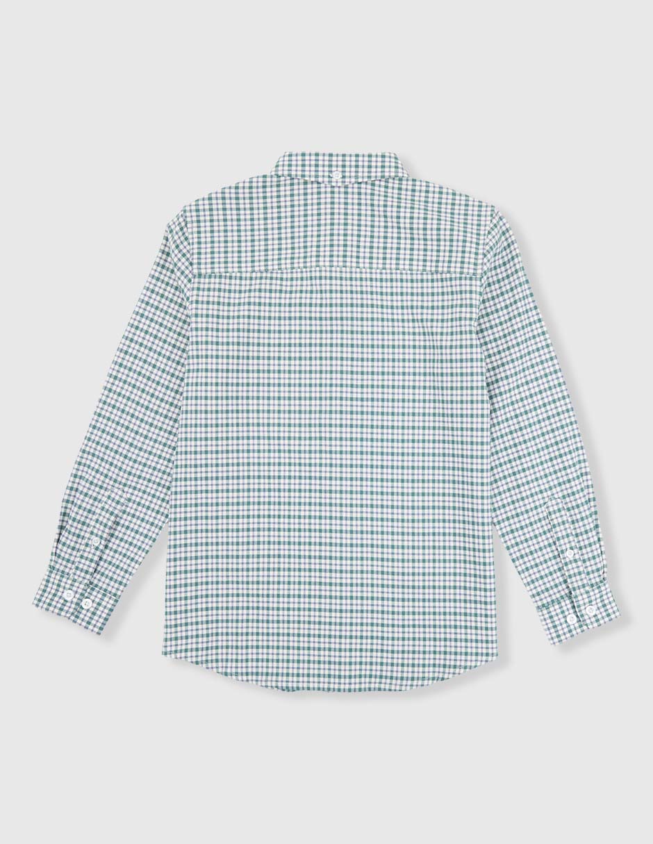 Camisa casual de algodón manga larga para niño 2