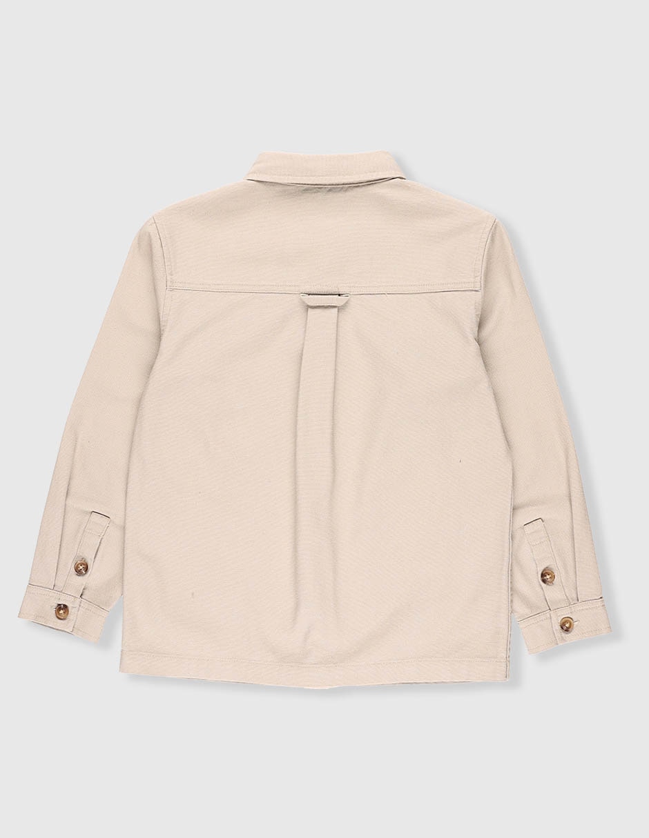 Camisa casual de algodón manga larga para niño 2