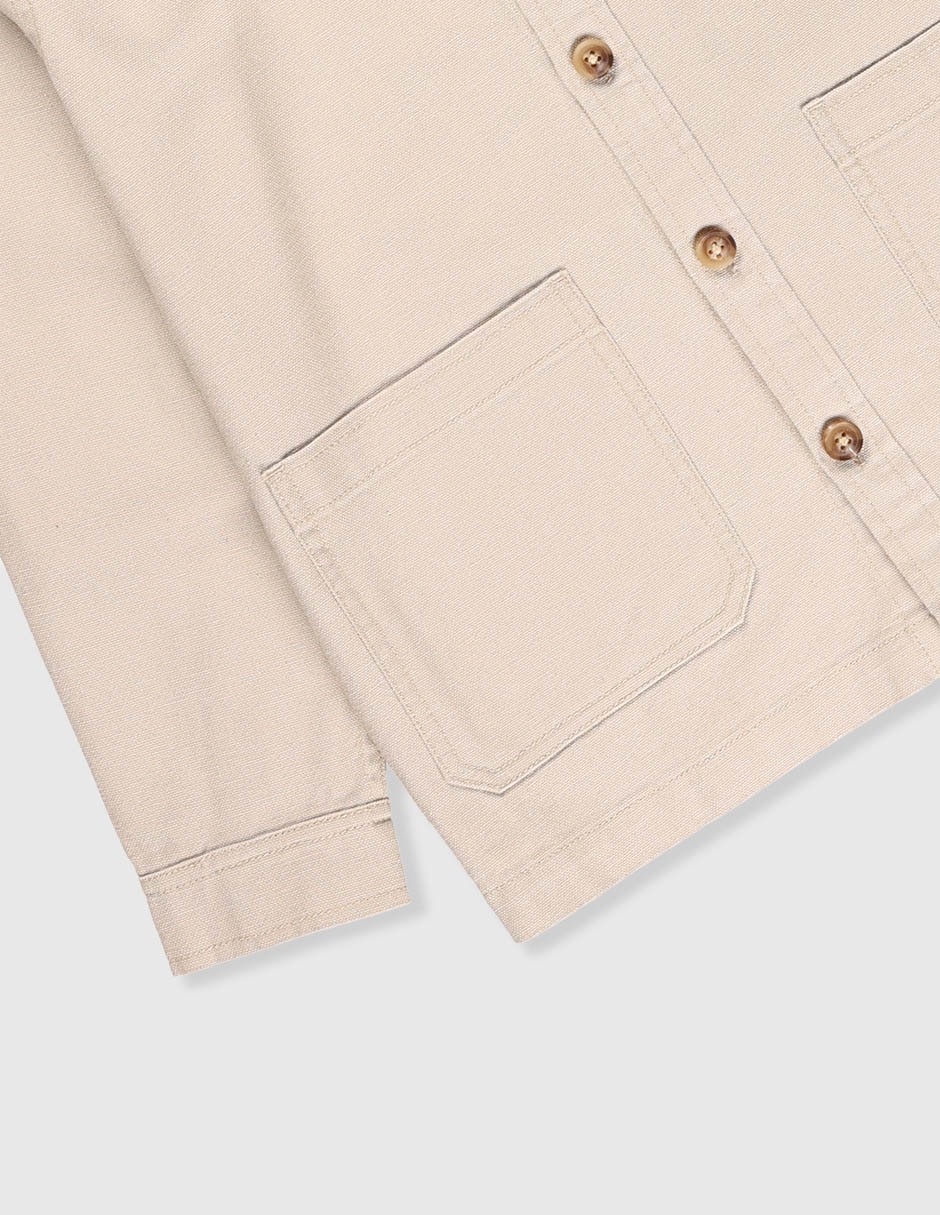 Camisa casual de algodón manga larga para niño 4