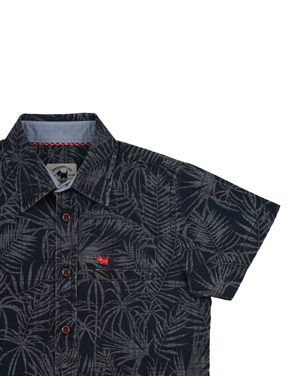 Camisa casual Ancel de algodón manga corta para niño 2