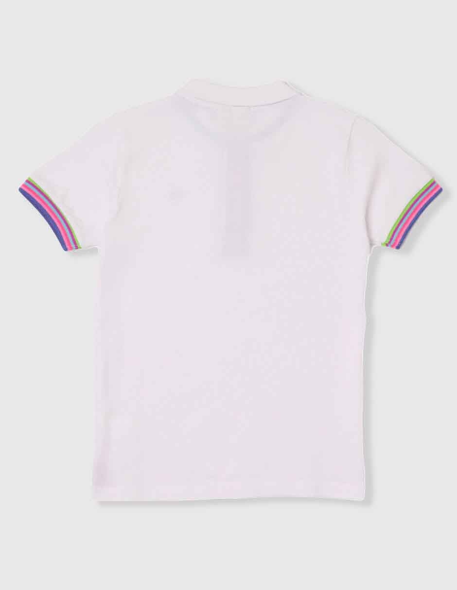 Playera tipo polo Sigrid de algodón para niño 2