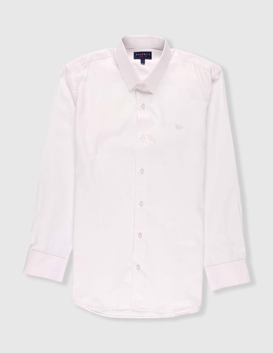 Camisa de vestir de algodón manga larga para niño