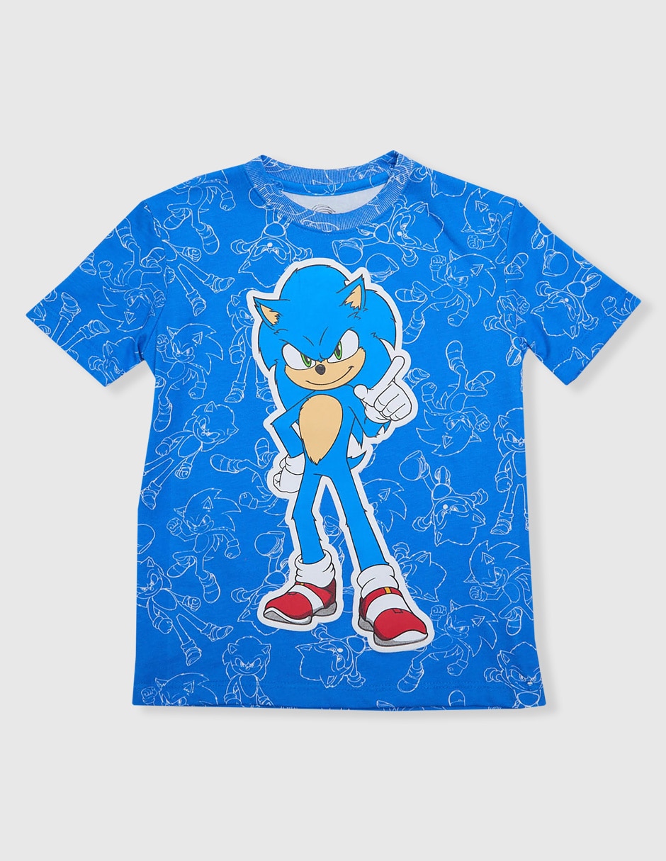 Playera Sonic manga corta para niño Playera Sonic manga corta para niño