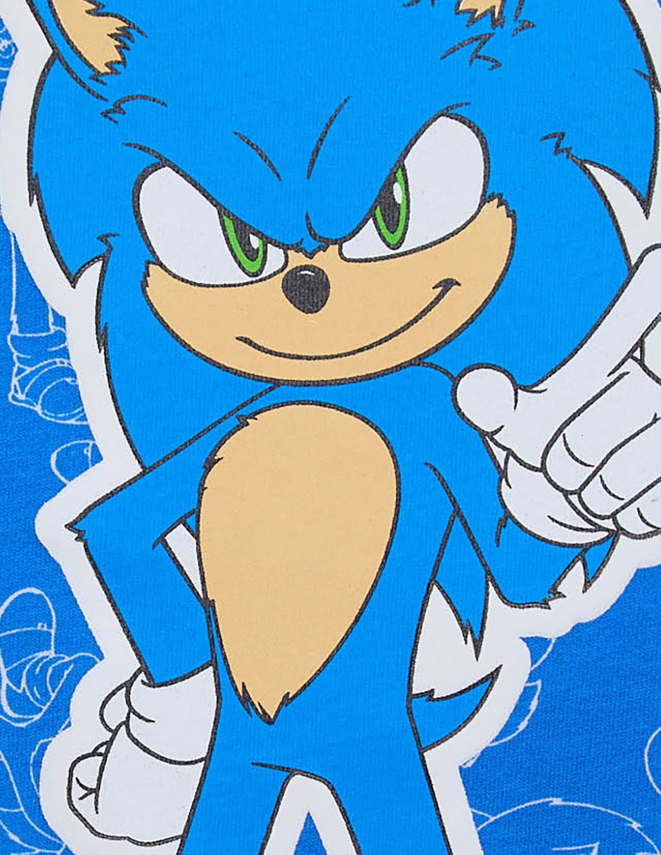 Playera Sonic manga corta para niño 4